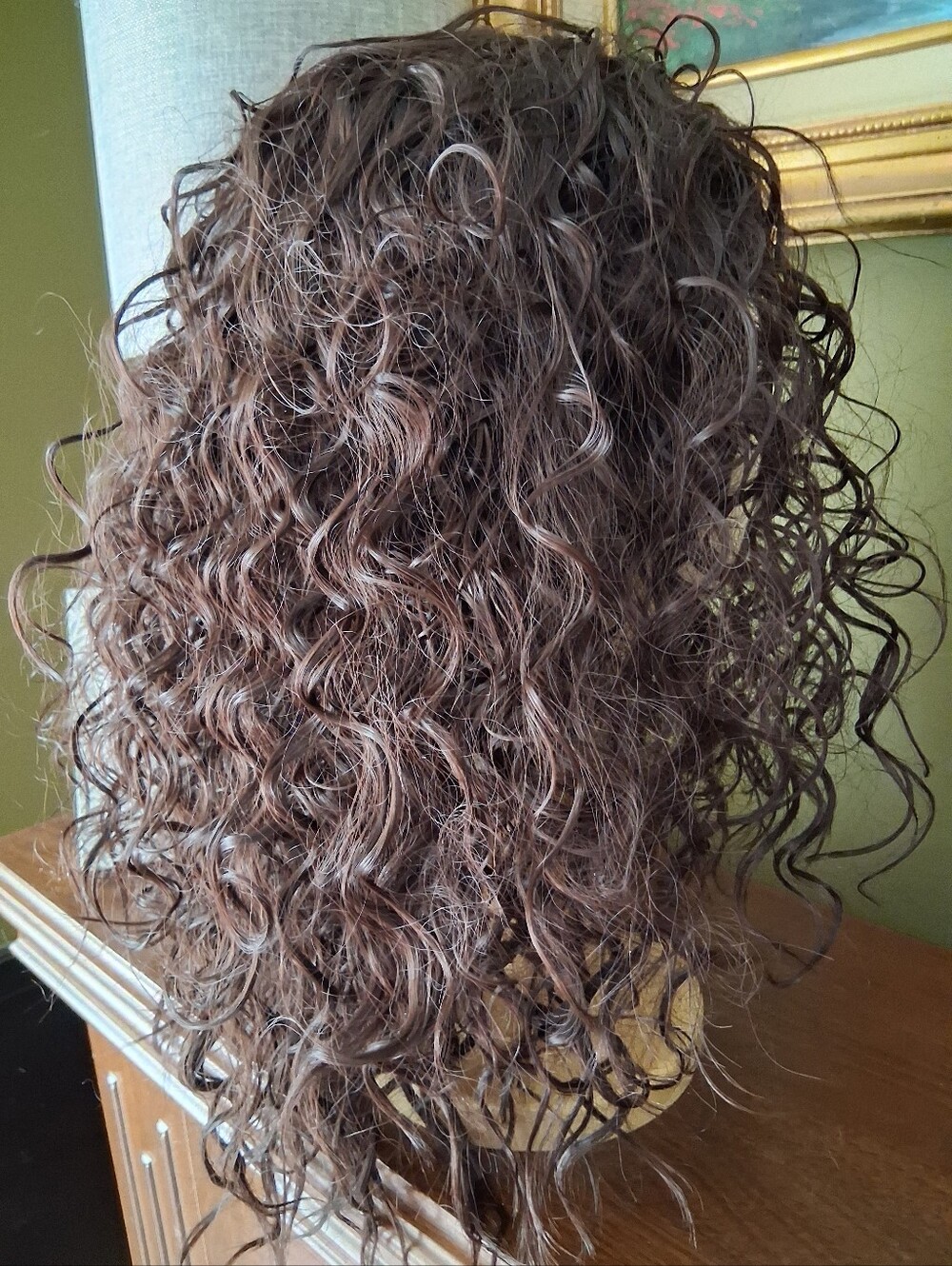 Classic Curly Brown Women's Wig - Picture 2 of 5